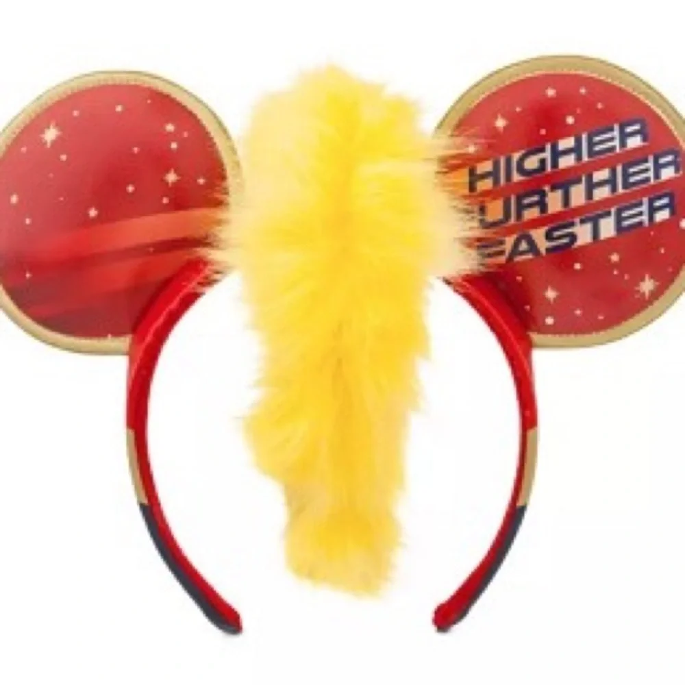Disney Ears Headband Marvel's Captain w/Hair Mohawk “Higher Further Faster” NWT